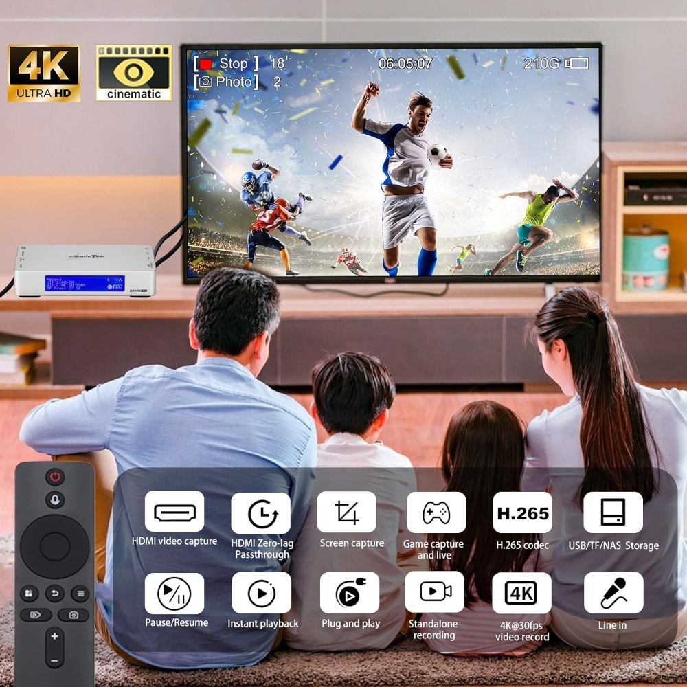 4K@30fps HDMI Video Recorder,  - Pc Gaming On Tv review and price