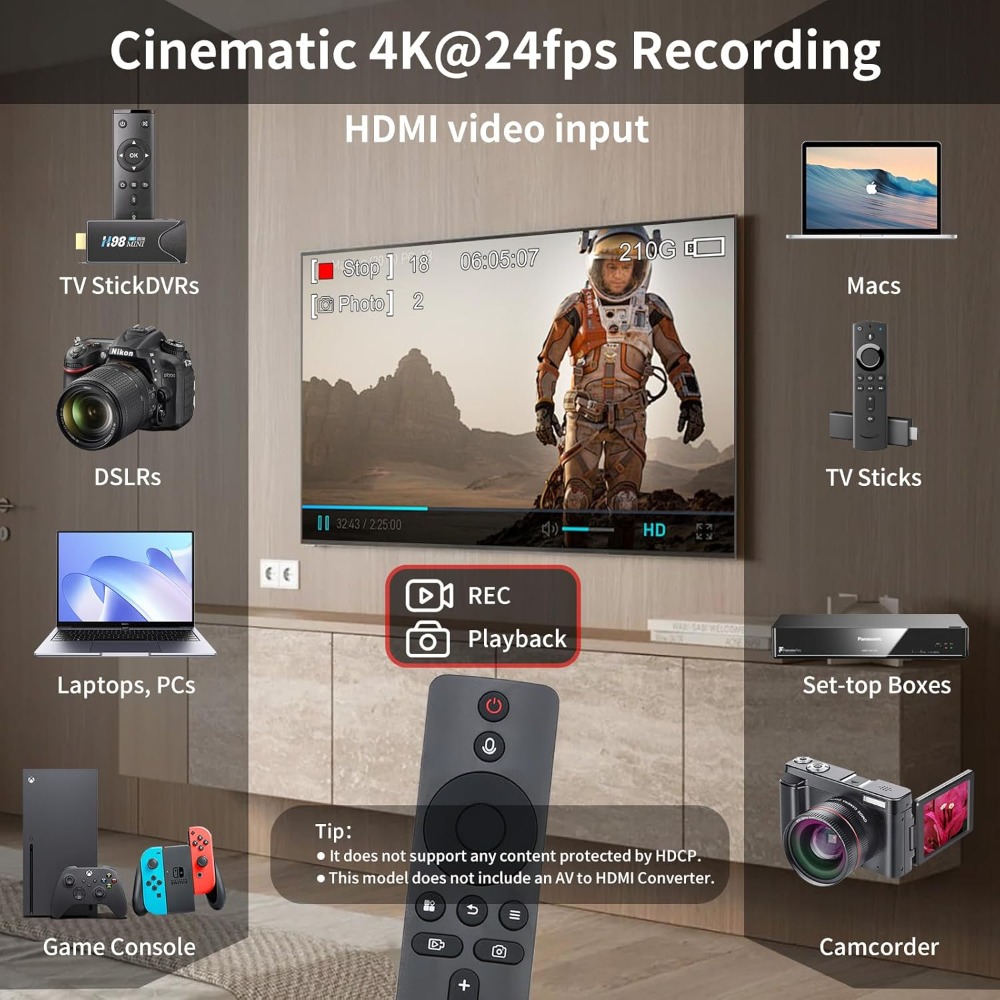4K@30fps HDMI Video Recorder,  - Pc Gaming On Tv review and price
