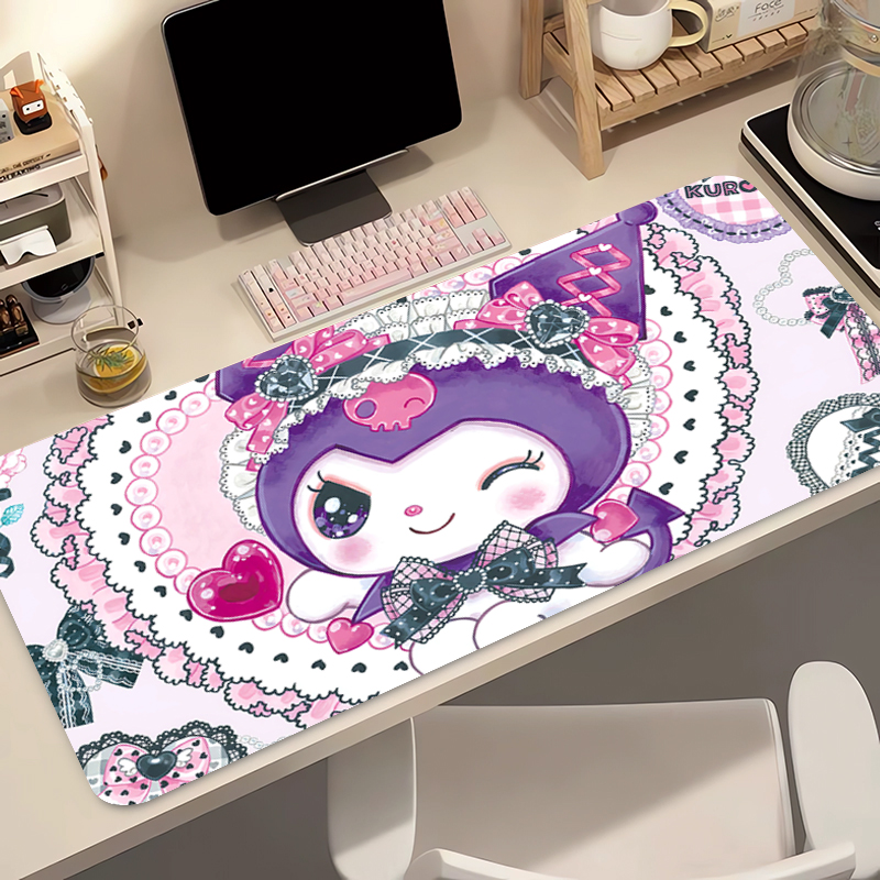 Mouse Pad Edge White Kuromi La - Pc Gaming Kuromi review and price