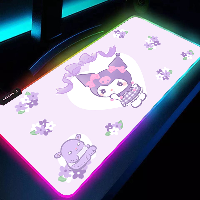 RGB Large Gaming Mouse Pad Kur - Pc Gaming Kuromi review and price