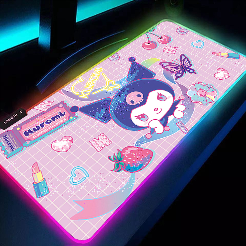 RGB Large Gaming Mouse Pad Kur - Pc Gaming Kuromi review and price