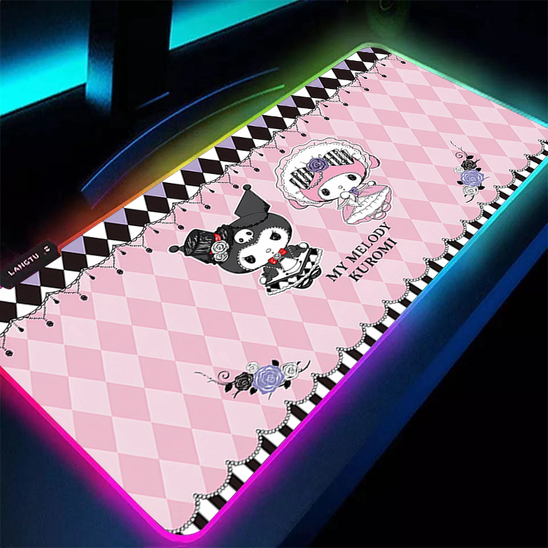 RGB Large Gaming Mouse Pad Kur - Pc Gaming Kuromi review and price