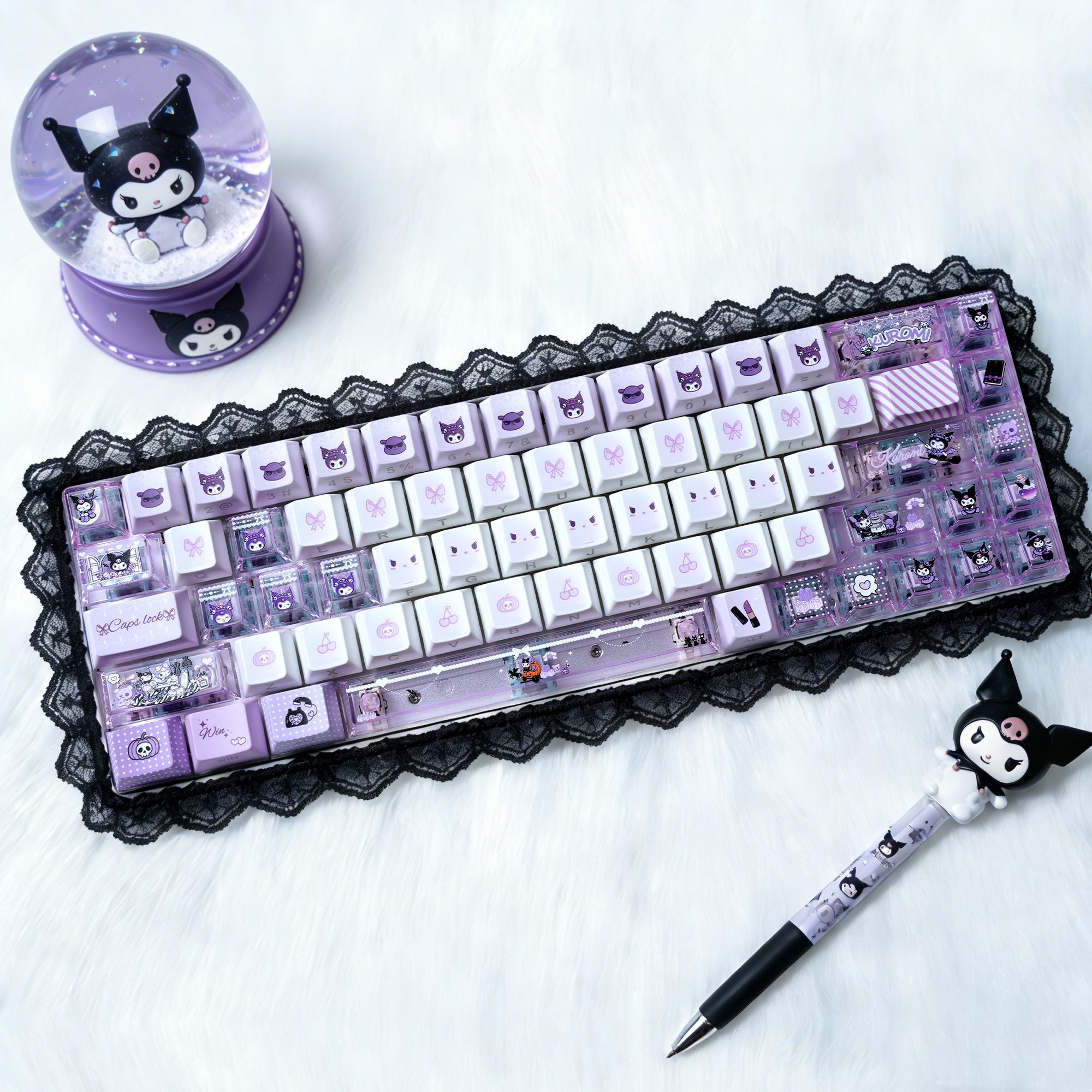 Anime Sanrio Kuromi Keycaps PB - Pc Gaming Kuromi review and price
