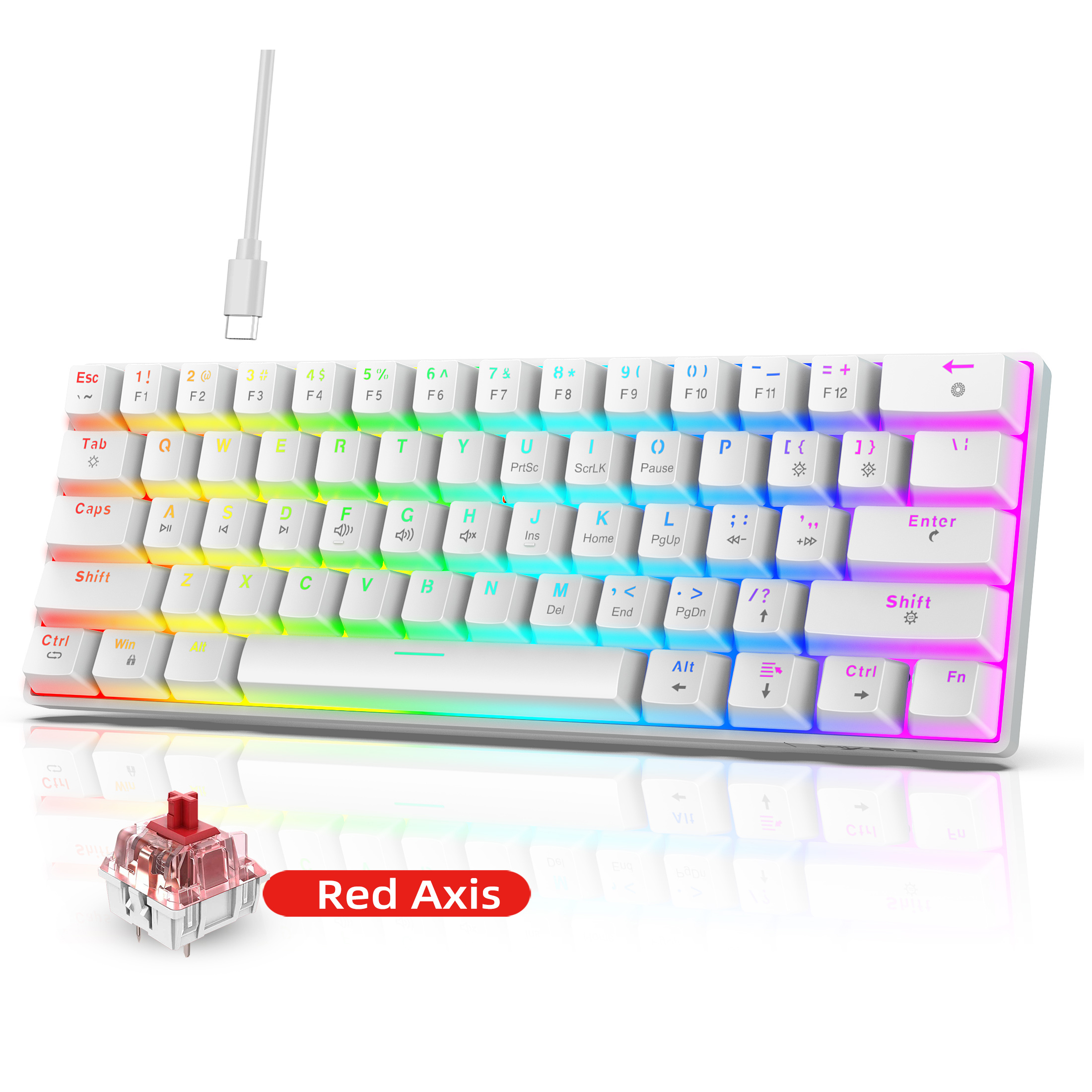 61 Keys Mini Mechanical Gaming - Pc Gaming Keyboards review and price