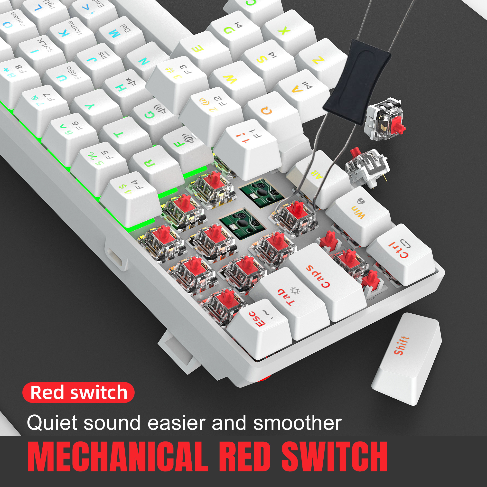 61 Keys Mini Mechanical Gaming - Pc Gaming Keyboards review and price
