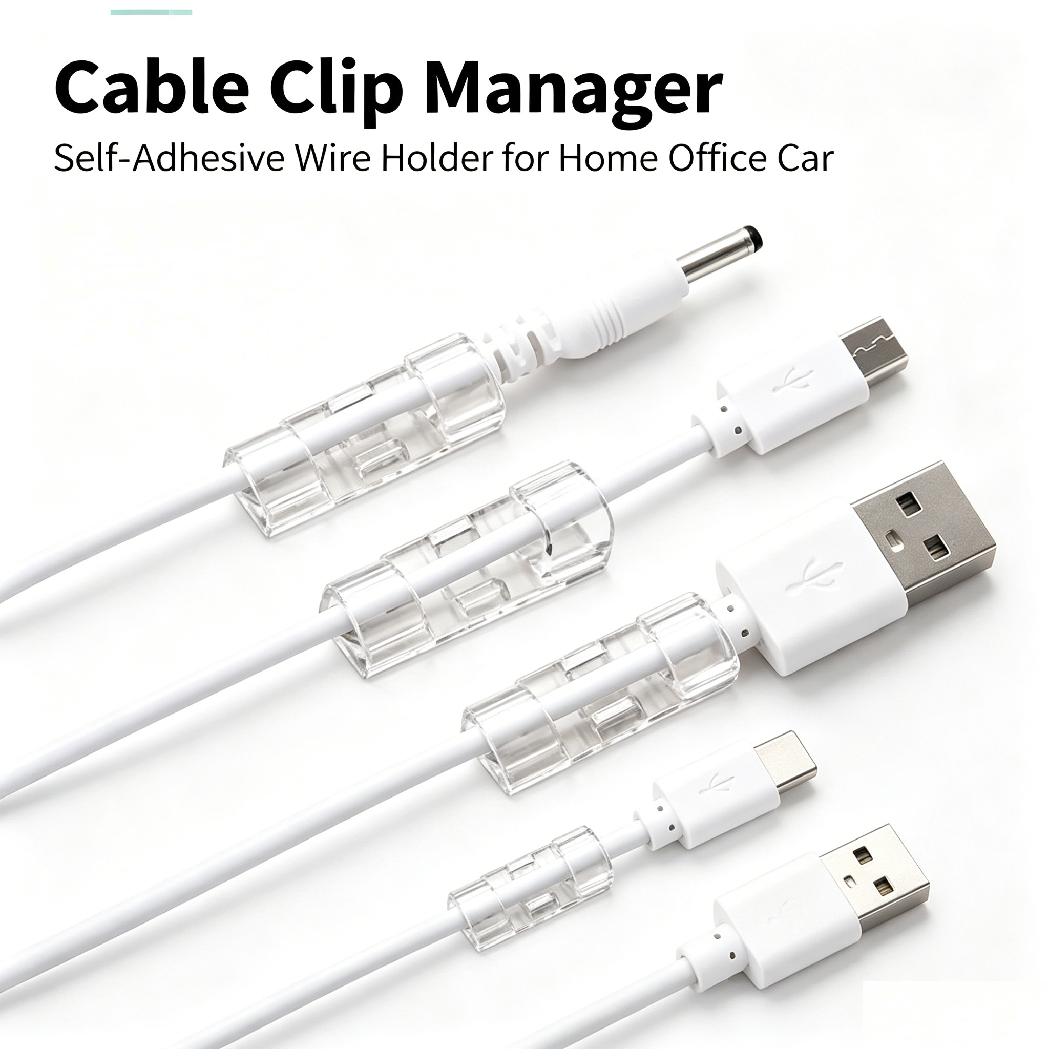 Cable Organizer Clips Cable Ma - Cable Management Sleeve review and price