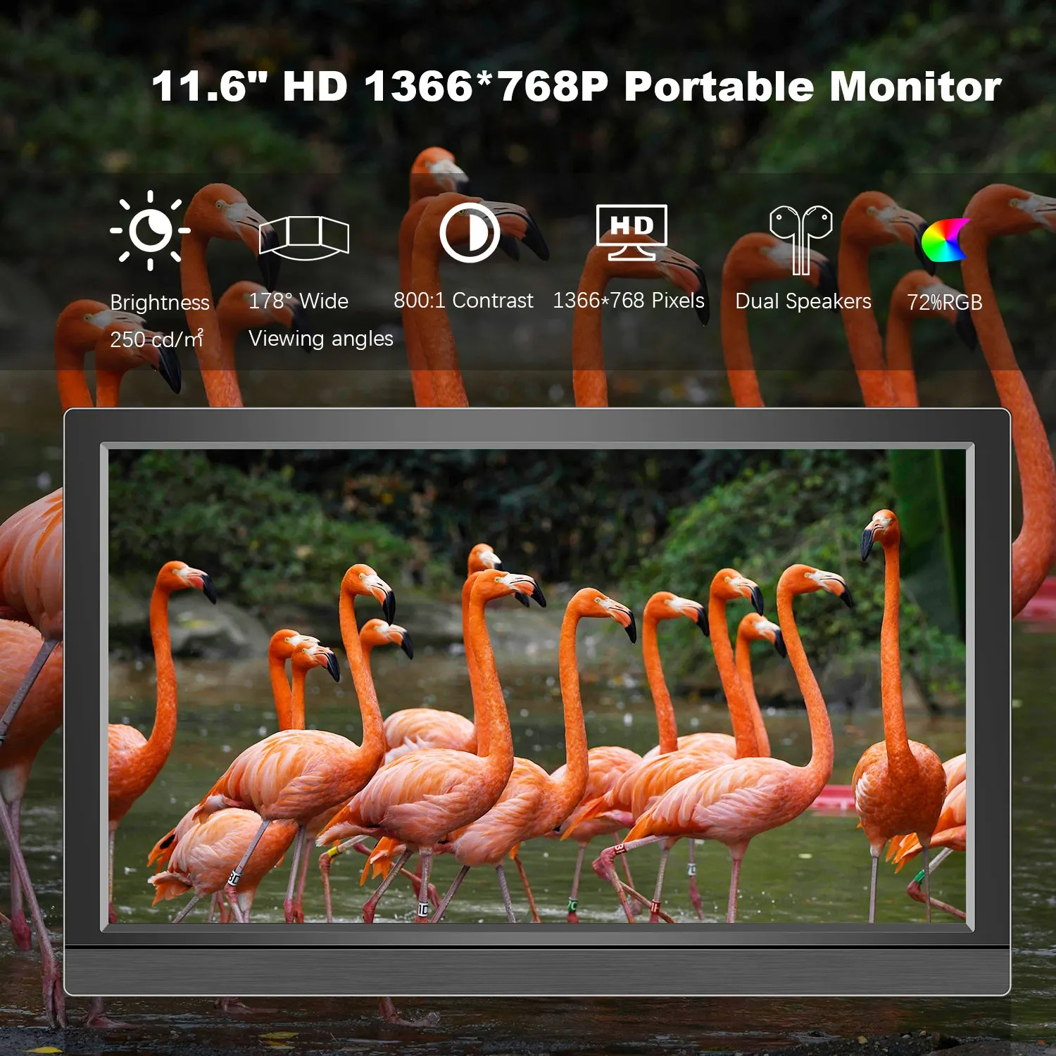 1366*768 11.6-inch Portable Mo - Pc Gaming On Tv review and price