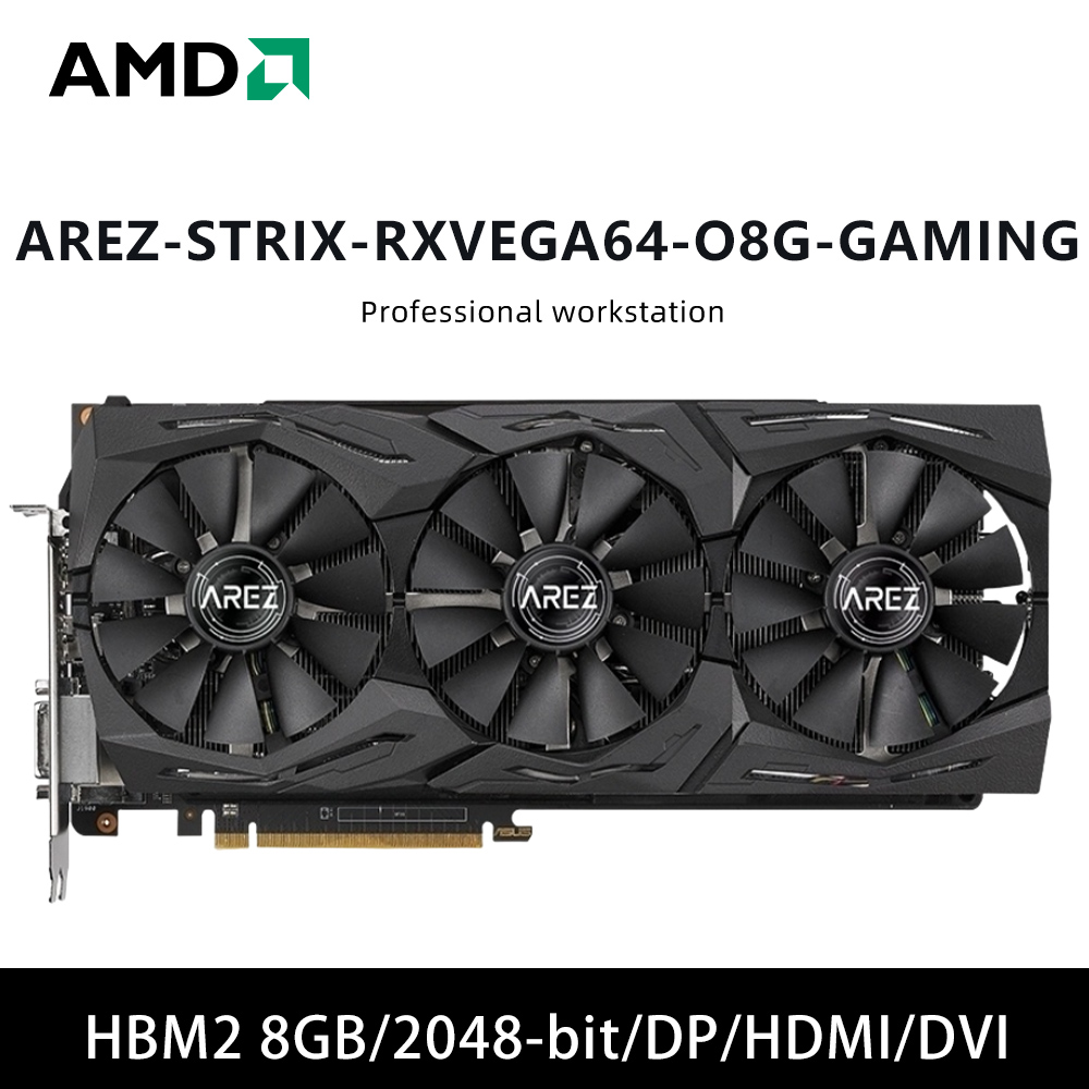 ASUS AREZ STRIX RXVEGA64 O8G G - Pc Gaming Graphics Card review and price