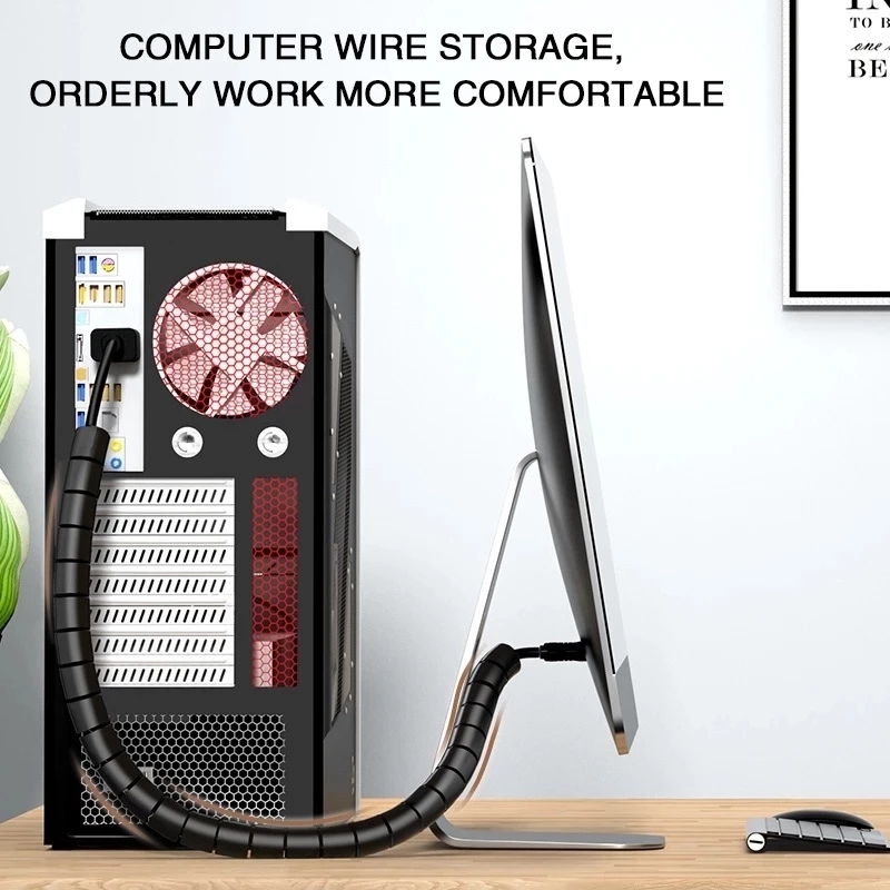 2M/1M Flexible Spiral Cable Wi - Cable Management Sleeve review and price