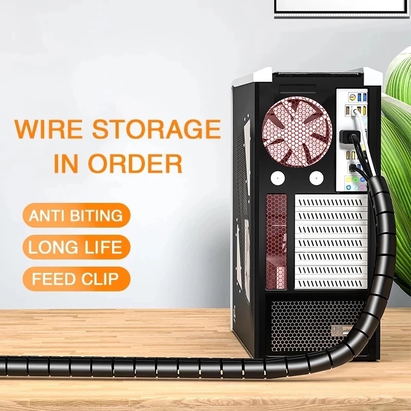 2M/1M Flexible Spiral Cable Wi - Cable Management Sleeve review and price