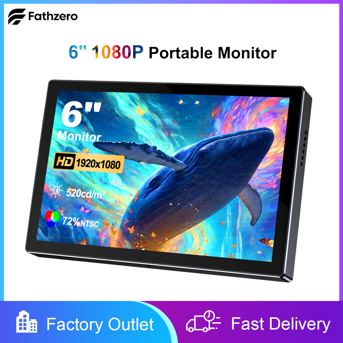 6 Inch Portable Monitor HD 108 - Pc Zotac Gaming review and price