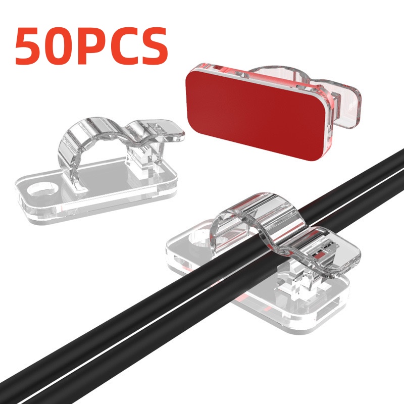 10/50PCS Cable Organizer Clips - Cable Management Sleeve review and price