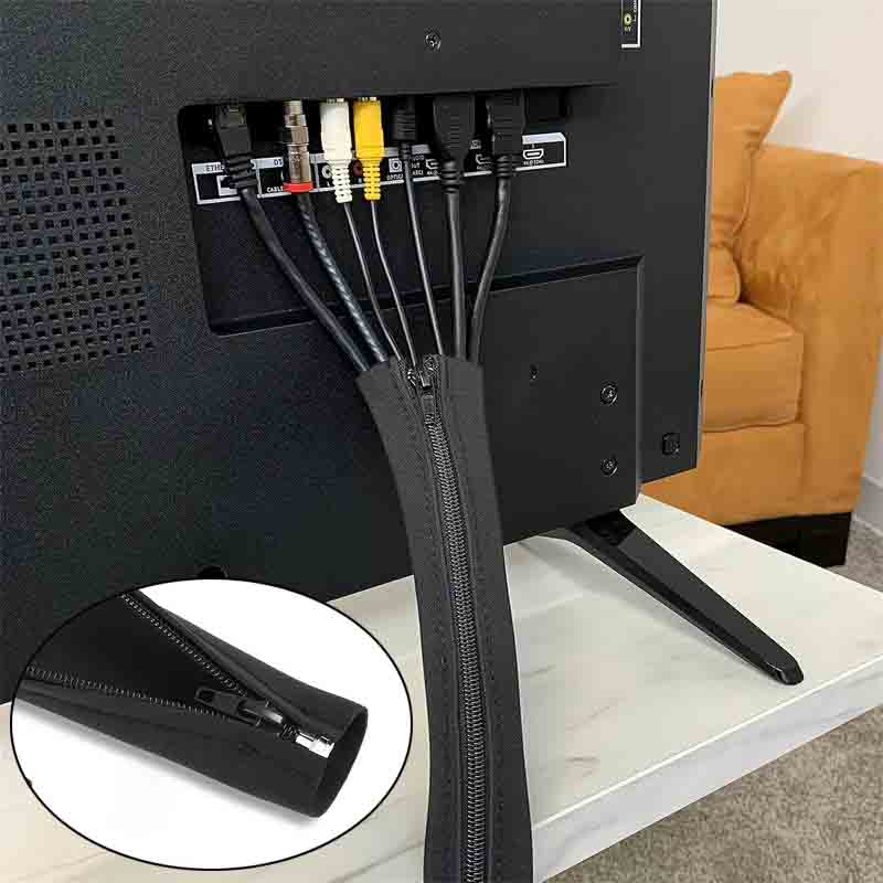 1/2/4 PCS Flexible Cable Manag - Cable Management Sleeve review and price