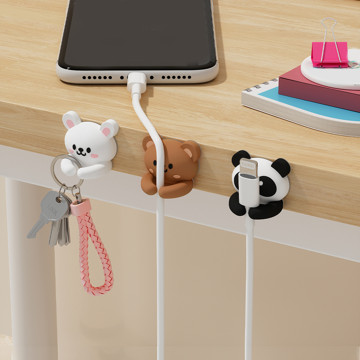 2/3pcs Cute Cartoon Desktop Ca - Cable Management Sleeve review and price
