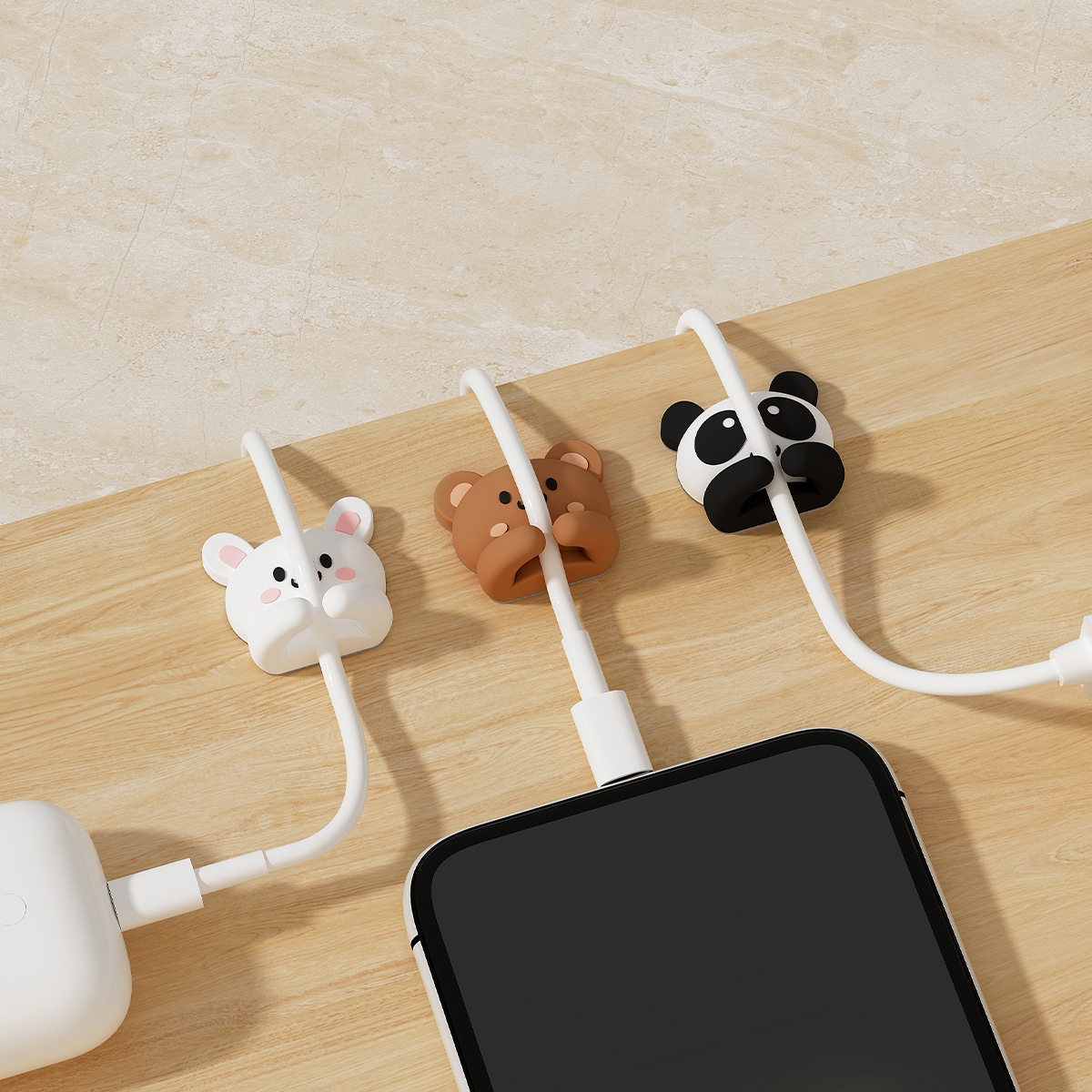 2/3pcs Cute Cartoon Desktop Ca - Cable Management Sleeve review and price