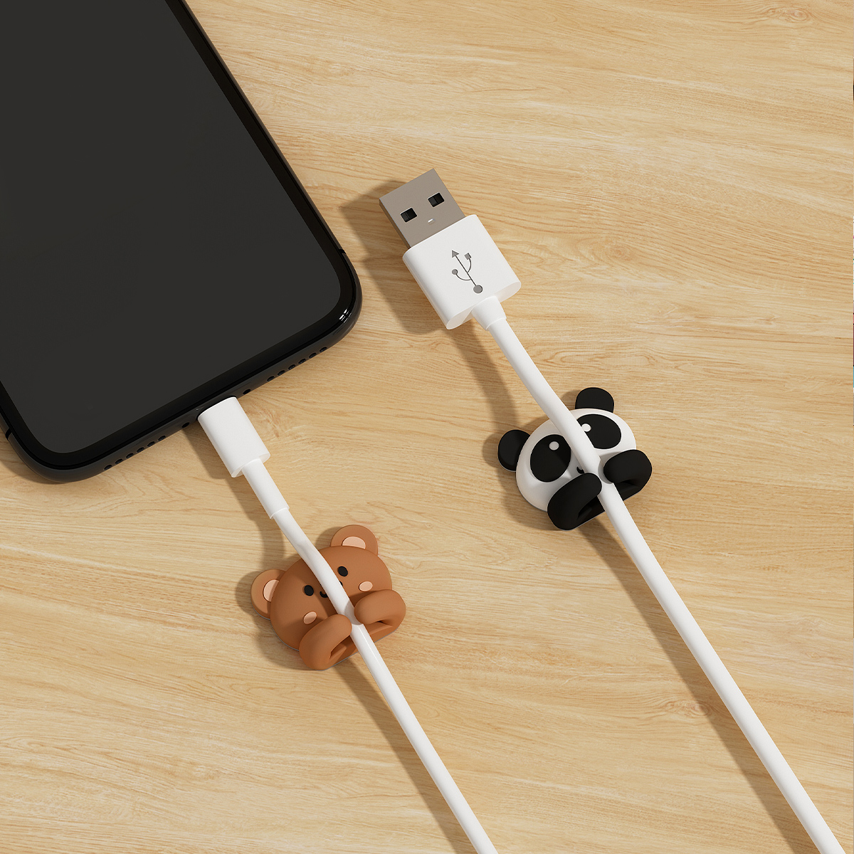 2/3pcs Cute Cartoon Desktop Ca - Cable Management Sleeve review and price