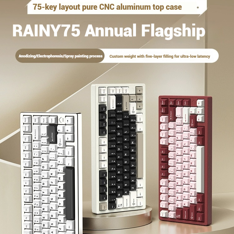 Wireless Bluetooth RAINY75 Cus - Pc Gaming Keyboards review and price