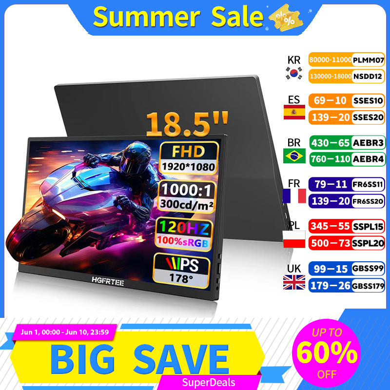 HGFRTEE 18.5 Inch 120Hz Monito - Pc Zotac Gaming review and price