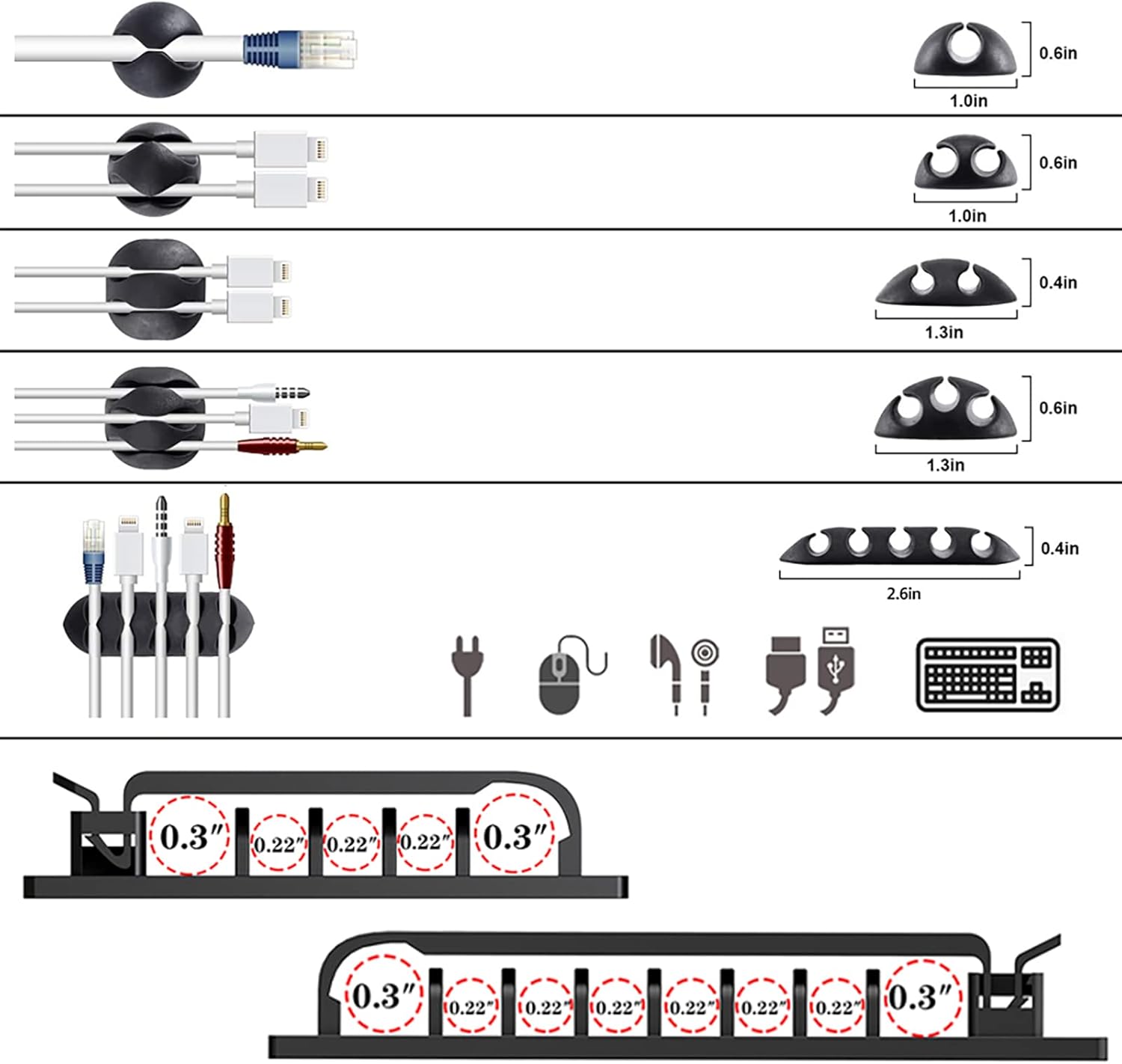 192 PCS Cable Management Kit w - Cable Management Sleeve review and price
