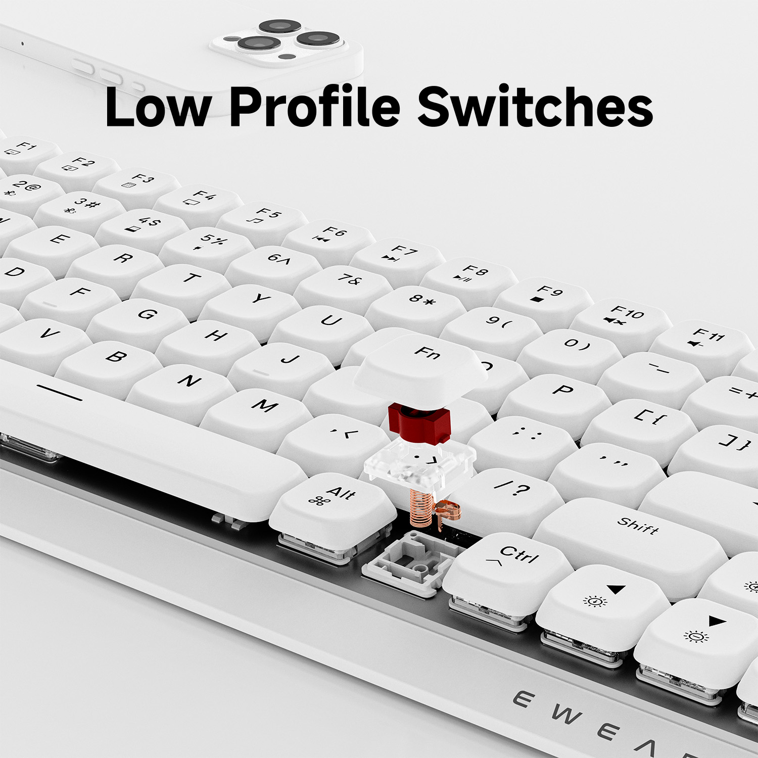 EWEADN 84 Keys Tri-Mode Low Pr - Pc Gaming Keyboards review and price