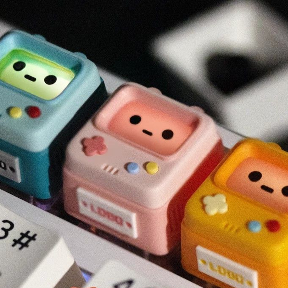 Cute Retro Game Theme Keycaps  - Pc Gaming Games review and price