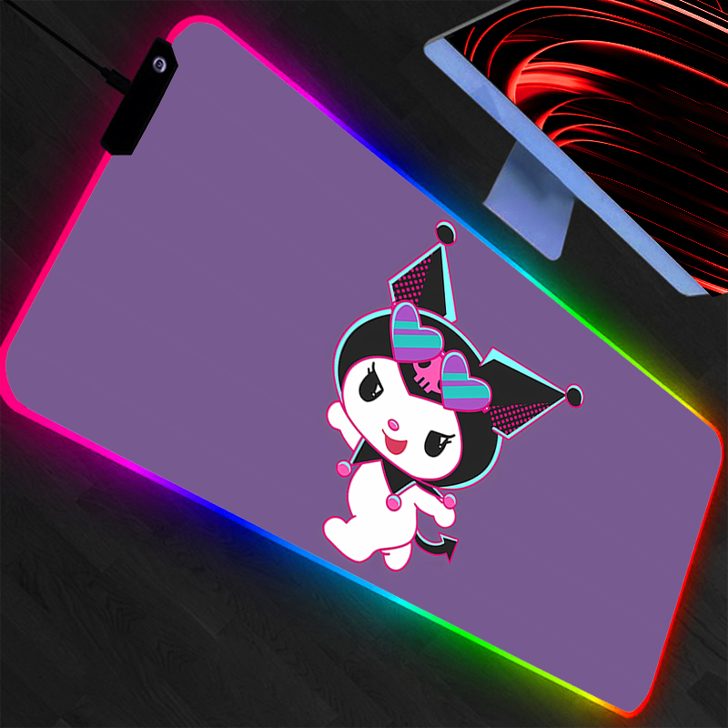Kuromi Mouse Pad RGB Gaming Ac - Pc Gaming Kuromi review and price