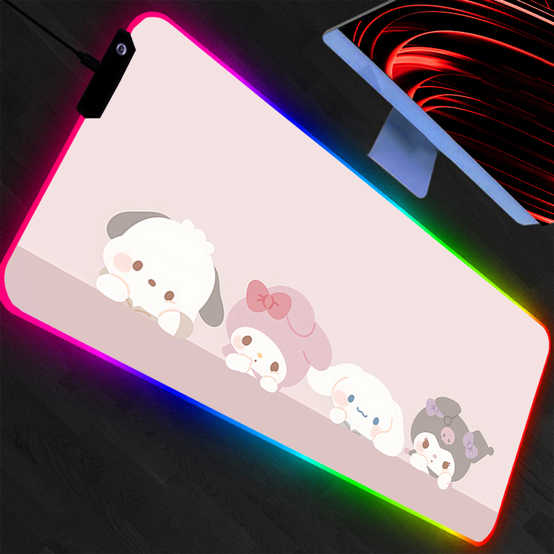 Kuromi Mouse Pad RGB Gaming Ac - Pc Gaming Kuromi review and price