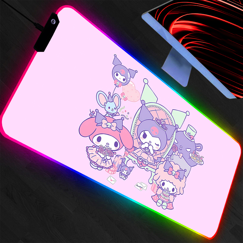 Kuromi Mouse Pad RGB Gaming Ac - Pc Gaming Kuromi review and price