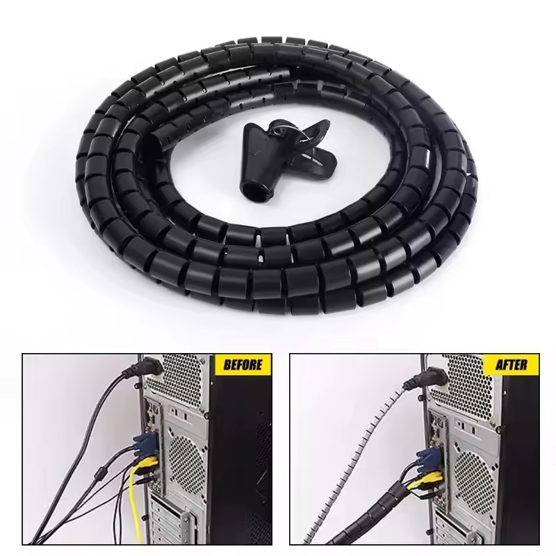 Cable Tube Sleeve Flexible Cor - Cable Management Sleeve review and price